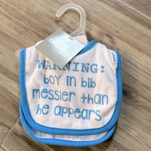 2-Pack Baby Boy Bibs NWT